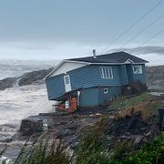 Fiona når Port aux Basques på Newfoundland