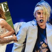 Omslaget på Vogue med Justin Bieber och frun Hailey Baldwin.