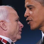 John McCain och Barack Obama. 