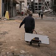 Bild från Khan Younis, södra Gaza, den 22 januari.