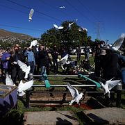 Begravning för journalisten Lourdes Maldonado som mördades tidigare i år.