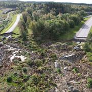 Jordskredet på E6:an vid Stenungsund. 