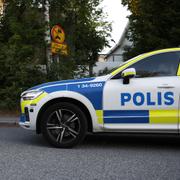 Polisbil i Solna.