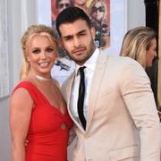 Arkivbild: Britney Spears och Sam Ashgari vid premiären av ”Once Upon A Time in Hollywood” 2019. 