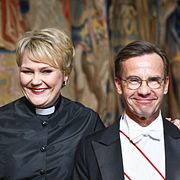 Statsminister Ulf Kristersson med sin fru Birgitta Ed.