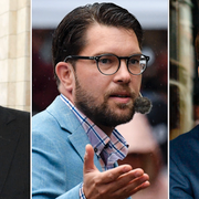 Vladimir Putin, Jimmie Åkesson och Emmanuel Macron