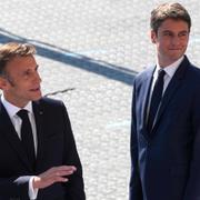 Emmanuel Macron och Gabriel Attal 