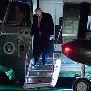 Donald Trump under natten till i dag.