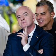 Gianni Infantino till höger.