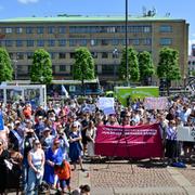 Demonstration i Göteborg.