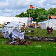 Den eritreanska festivalen på Järvafältet dagen efter oroligheterna. 