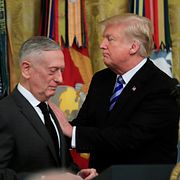 Mattis och Trump. Arkivbild från 2018.