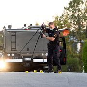 Arkivbild från en polisinsats i Södertälje 2022.