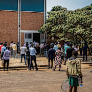 Testcenter i Rwanda.