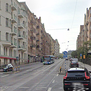 Platsen där olyckan inträffade.