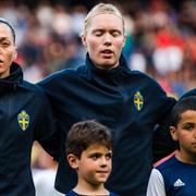 Linda Sembrant, Hedvig Lindahl och Caroline Seger.