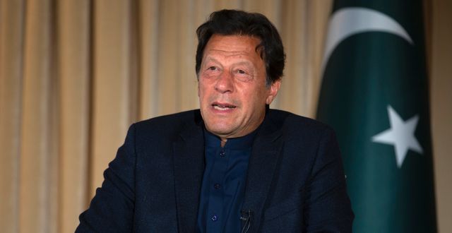 Pakistans premiärminister Imran Khan.  B.K. Bangash / TT NYHETSBYRÅN