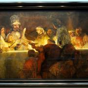 
Målningen "Batavernas trohetsed till Claudius Civilis", av Rembrandt Harmensz van Rijn. Olja på duk 196 x 309 cm 1660-tal, Nationalmuseum.
