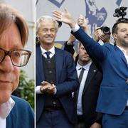 Guy Verhofstadt/Matteo Salvini med bland andra Geert Wilders och Marine Le Pen.