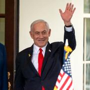Donald Trump och Benjamin Netanyahu under hans senaste besök i Washington.