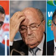 Markus Kattner, Sepp Blatter och Jérome Valcke.