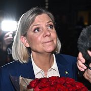 Socialdemokraternas partiledare Magdalena Andersson i maj.