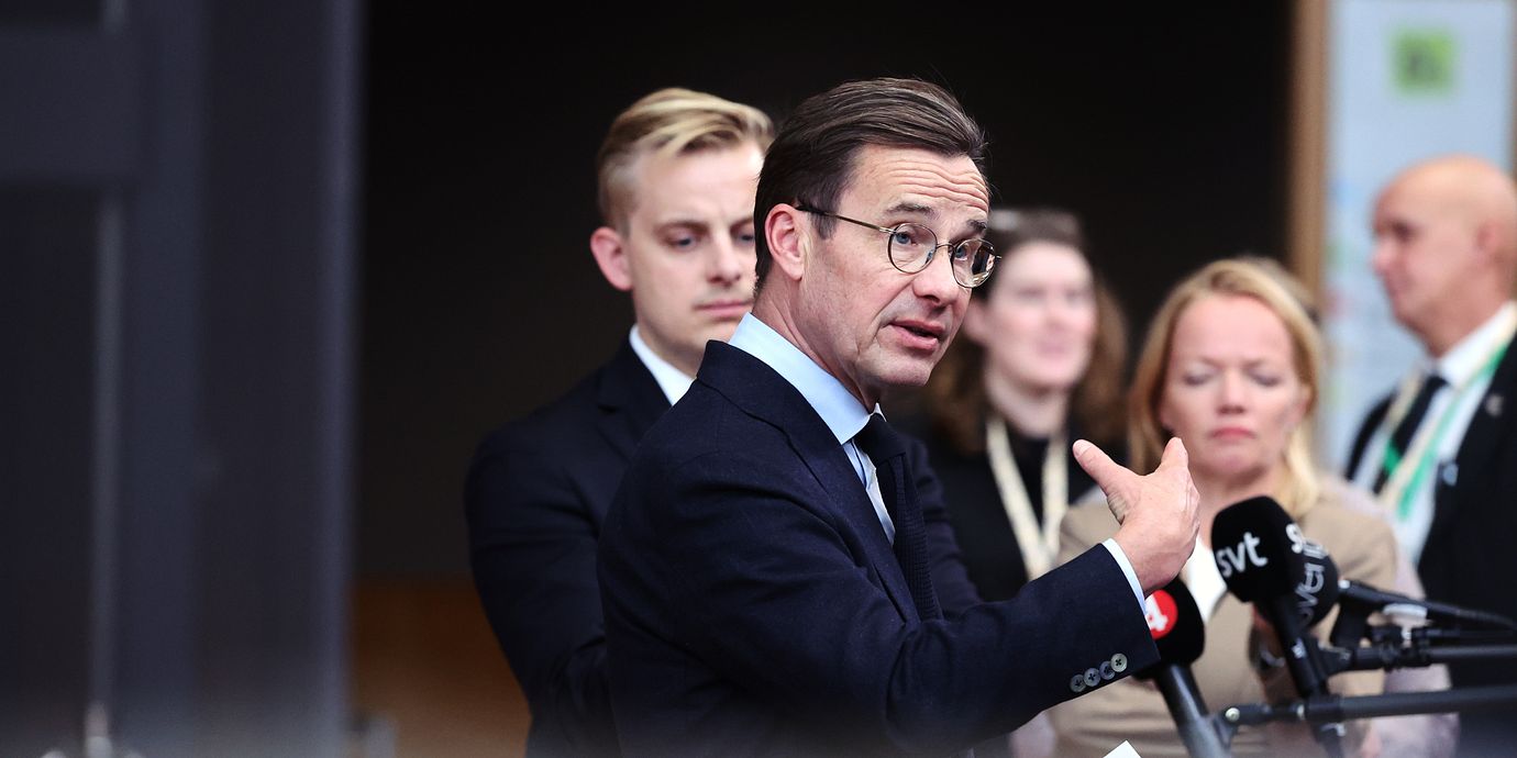 Statsminister Ulf Kristersson (M).