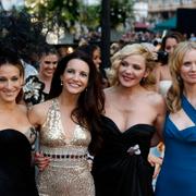 Sarah Jessica Parker, Kristin Davis, Kim Cattrall, och Cynthia Nixon på premiären av andra ”Sex and the city”- filmen 2010.