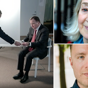 Stefan Löfven i Agenda/Inga-Britt Ahlenius och Viktor Barth-Kron