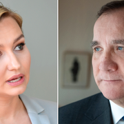 Ebba Busch Thor (KD), Stefan Löfven (S).