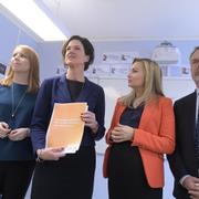 Annie Lööf,Anna Kinberg Batra, Ebba Busch Thor, Jan Björklund.