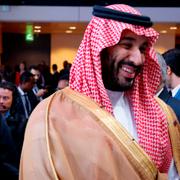 Saudiarabiens kronprins Mohammed bin Salman och Frankrikes Emmanuel Macron. Arkivbild.