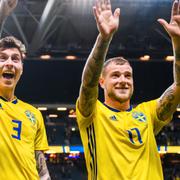 Victor Nilsson Lindelöf och John Guidetti. 