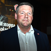 Ulf Kristersson (M), Jimmie Åkesson (SD) och Tobias Baudin (S).