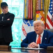 Musk och Trump på fredagen.