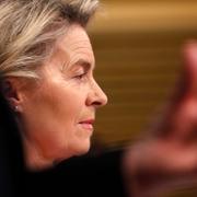 EU-chefen Ursula von der Leyen i går.