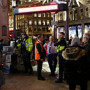 Oxford Circus efter paniken som uppstod på fredagskvällen.