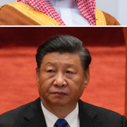 Demonstranter, Saudiarabiens kronprins Mohammed bin Salman, Kinas president Xi Jinping.