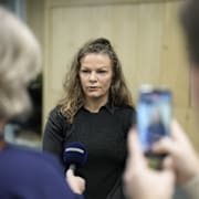 Malin Krantz, kommundirektör i Uddevalla kommun, när kommunen presenterar en extern utredning  kring hemtjänsten. 