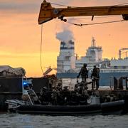 Flytande naturgas anländer till tyska hamnen Wilhelmshaven.