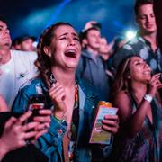 Fans på Coachella under Beyoncé spelning.