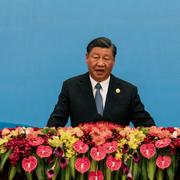 Xi Jinping håller tal på onsdagen. 