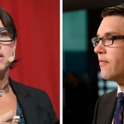 Hanne Kjöller och Jimmie Åkesson.