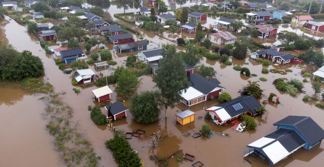 Stora översvämningar i Gävle. Fredrik Sandberg/TT / TT NYHETSBYRÅN