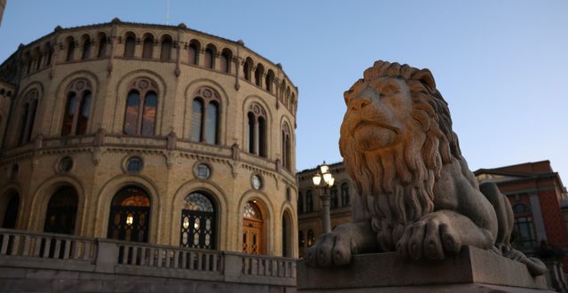 Stortinget i Oslo.  Ørn E. Borgen / TT NYHETSBYRÅN