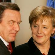 Gerhard Shcröder och Angela Merkel