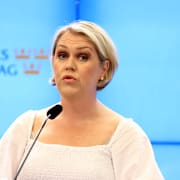 Socialdemokraternas gruppledare Lena Hallengren (S)