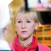 Utrikesminister Margot Wallström i samband med torsdagens utfrågning i konstitutionsutskottet (KU)