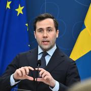 Benjamin Dousa (M), bistånds- och utrikeshandelsminister. 