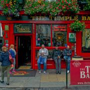 Temple Bar i Dublin. Arkivbild från 2017.